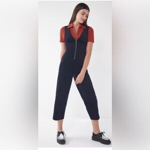 BDG Urban Outfitters Corduroy April jumpsuit M navy stretch